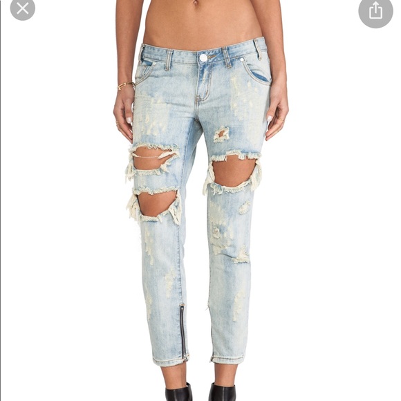 One Teaspoon Trashed Free Birds - Picture 1 of 6